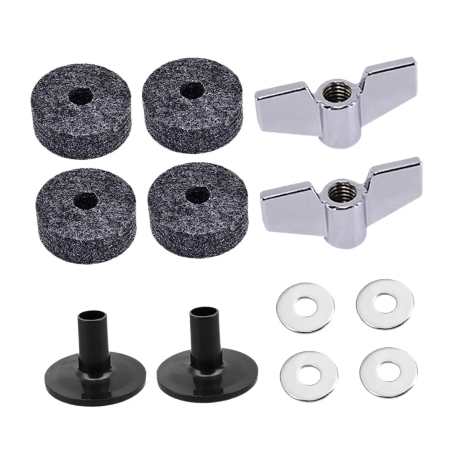 Multi Pack Cymbal Stand Felts Drum Accessories Pads Nut Washer Replacement Kit for Percussion Use