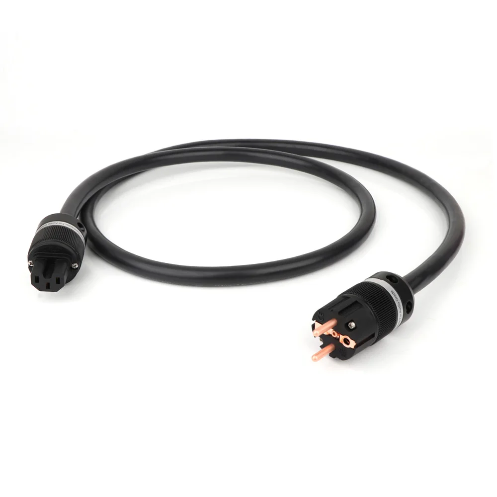Audiophile P901 Hi-End OFC Copper Schuko Power Cord Cable HIFI Extension AC Power Cable HiFi EU Version Power Cord Cable