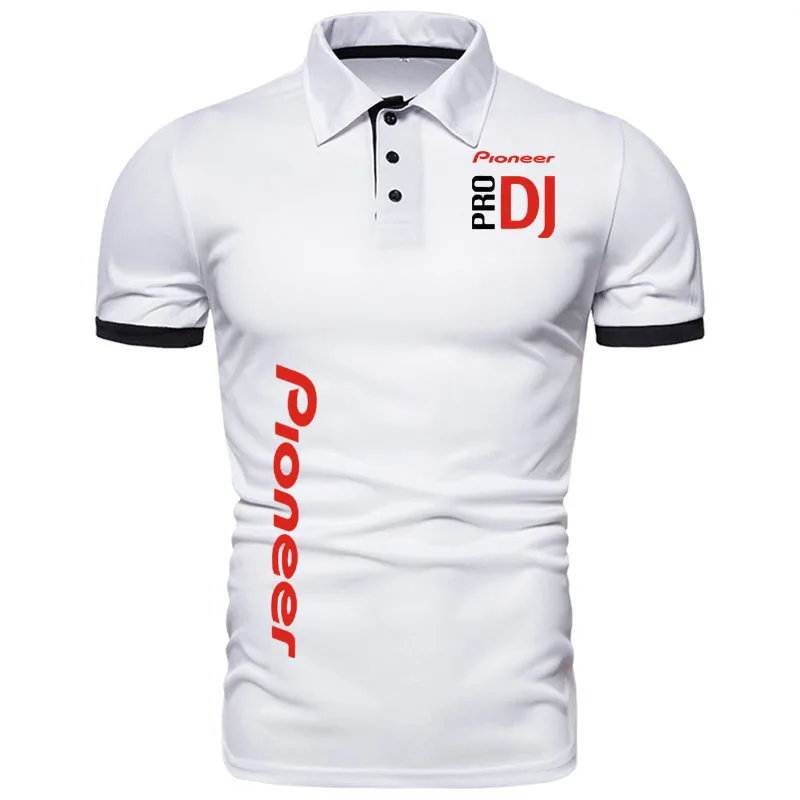 2024 DJ Pioneer PRO Harajuku Polo T Shirt For Men Fashion Lapel Shirts Outdoor Golf Sportswear Summer Loose Short Sleeve Tops