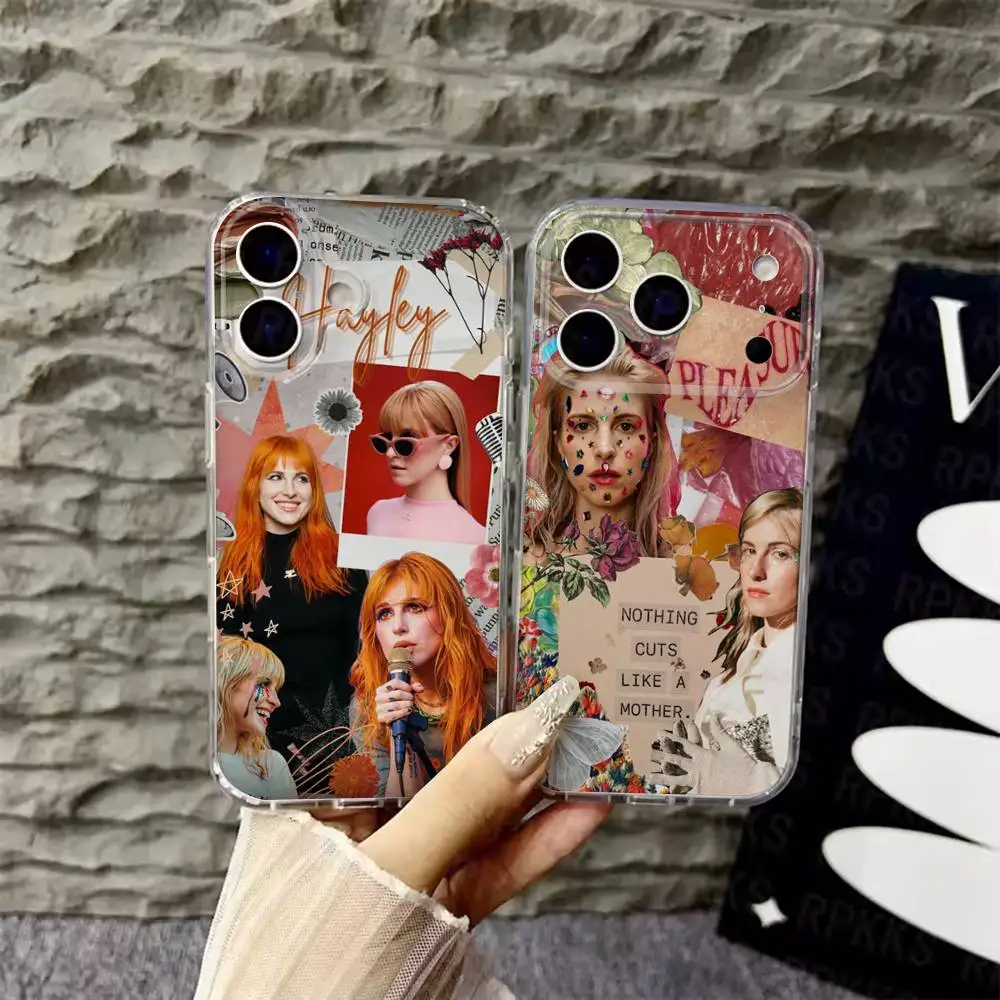 

COOL Band P-Paramore Phone Case For iPhone 17,16,15,14,13,12,Pro,Max,Plus,E,SE4,Air,Mini Transparent Cover