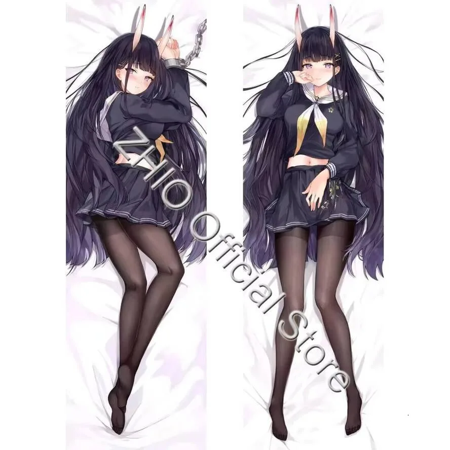 

Noshiro Azur Lane IJN Dakimakura Waifu наволочка для тела 2-сторонний принт петля аниме декоративная подушка подарок Декор кровати