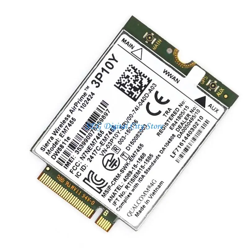 U75B EM7455 MODULES SCHEDA MASSIMA 300 Mbps Piano velocità download NCC GCF, PTCRB