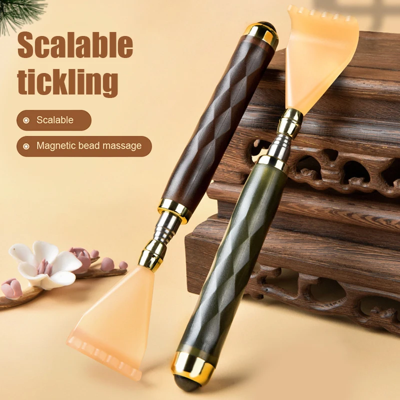 Stainless Pen Type Retractable Tickle Back Scratcher Portable Telescopic Tickle Massager Adjustable Anti-Itch Claw