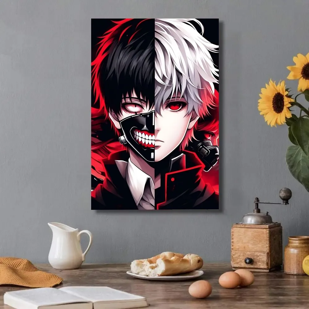 Anime Tokyo Ghoul Poster Posters Kraft Paper Vintage Poster Wall Art Painting Study Aesthetic Art Small Size Wall Stickers