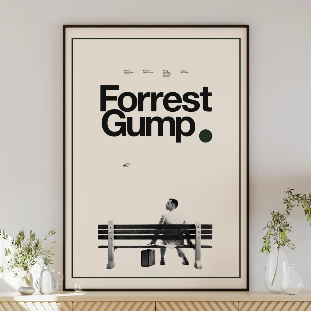 Cuadros Mural Print Wall Art Canvas Painting Home Decor, Forrest Gump Movie Poster Se7en Film Posters Fight Club Enemy
