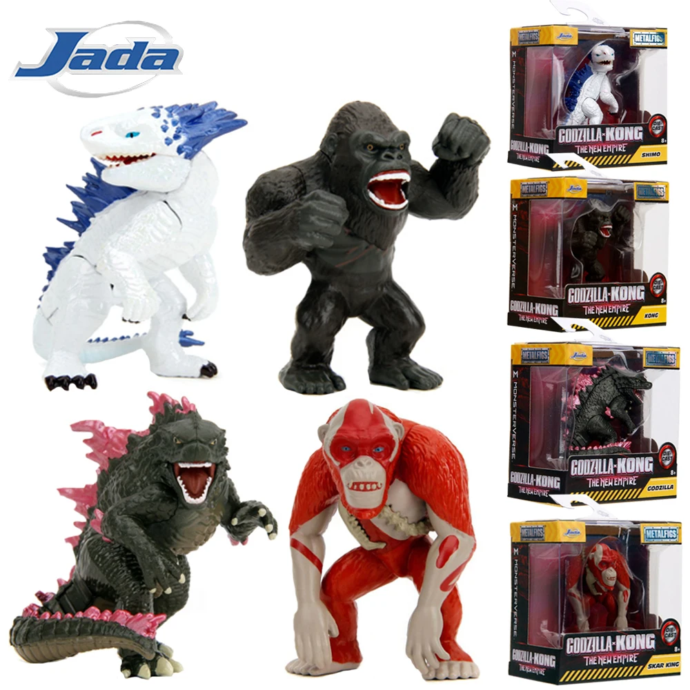 

Genuine JADA Godzilla Vs Kong Alloy Version Action Figures Movie Monster Doll Toy Model Desktop Decoration Children Hobbies Gift
