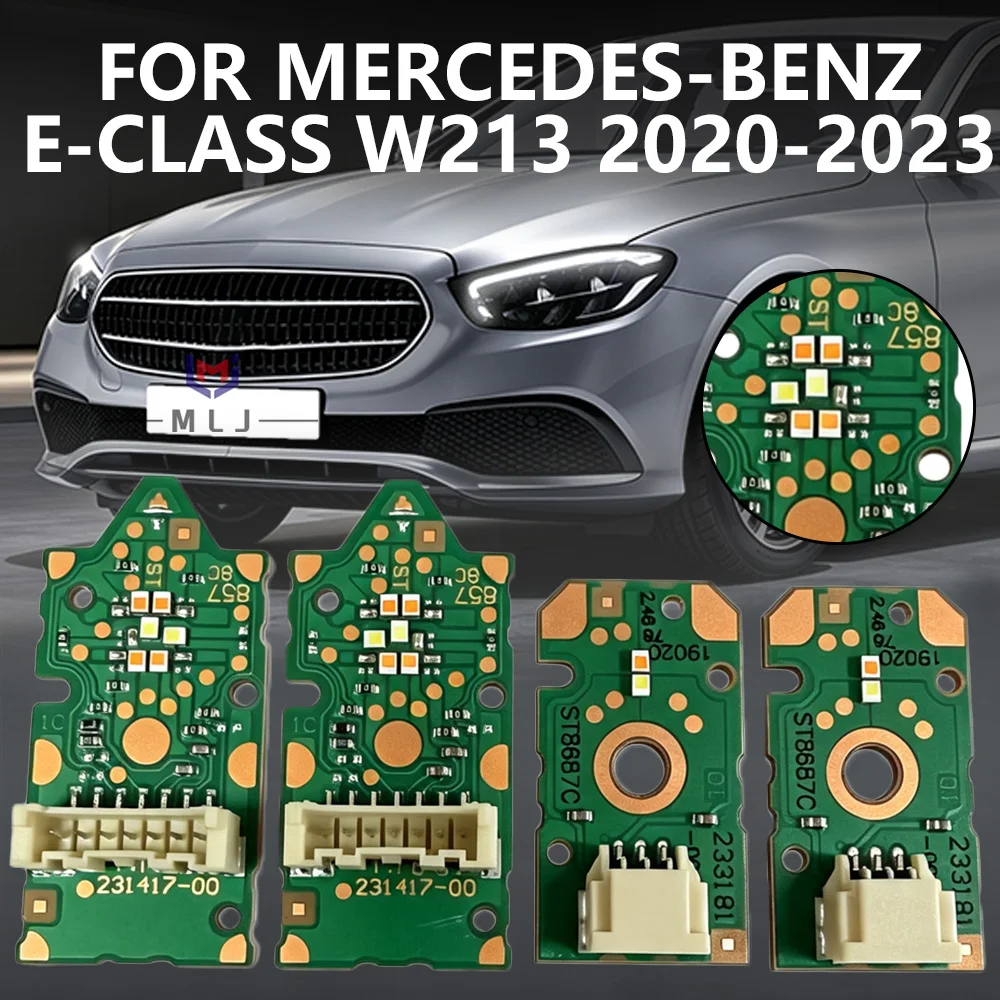 Angel Eyes Turn Signal DRL LED Board Light Source Chip Boards White Headlight For 2021-2023 Mercedes-Benz E Class W213 Low-Spec