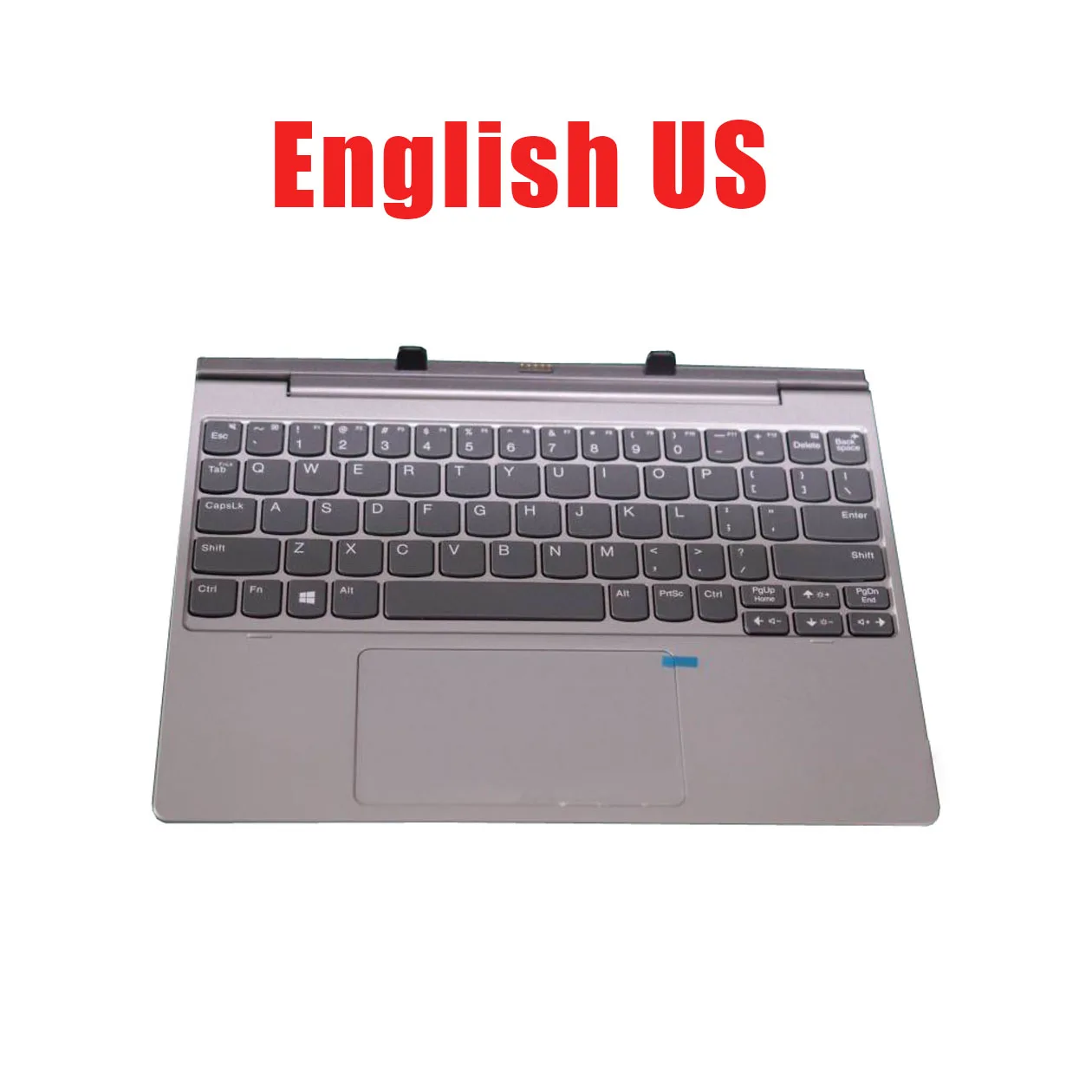 2-in-1 Tablet Laptop PC Docking Keyboard For Lenovo For Ideapad D330 D335 D330-10IGM D330-10IGL English US 5D20R49367 Grey New