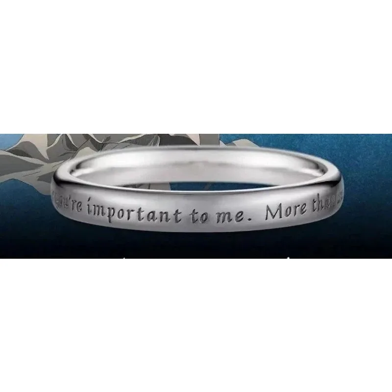 Eren Jaeger Mikasa Ackerman Armin Arlert Popular Anime Peripheral Character Rings with The Same Style Comic Exhibition Gifts