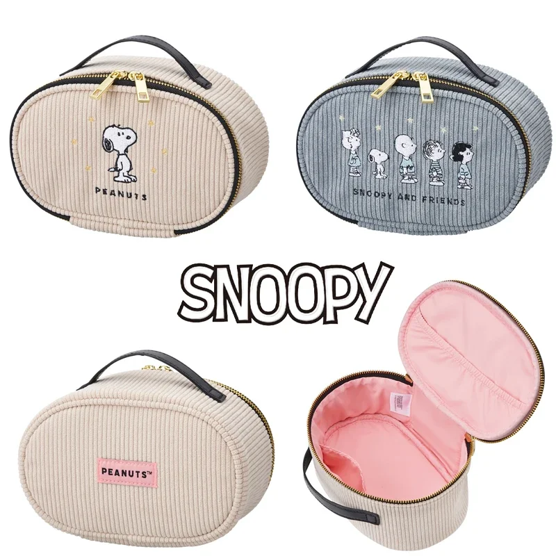 Snoopy Cosmetic Bag Anime Travel Large Capacity articoli da toeletta Organizer Cartoon Women Portable Makeup Pouch bagno Washbag Gift