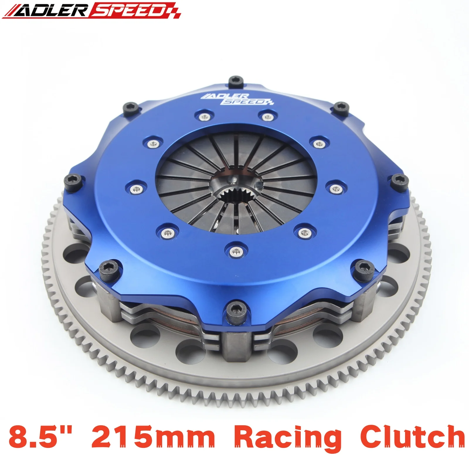 

ADLERSPEED 8.5inch (215mm）Series TWIN DISC Plates Clutch Kit for Toyota 1JZ 2JZ R154 (Push Style Release mechanism)