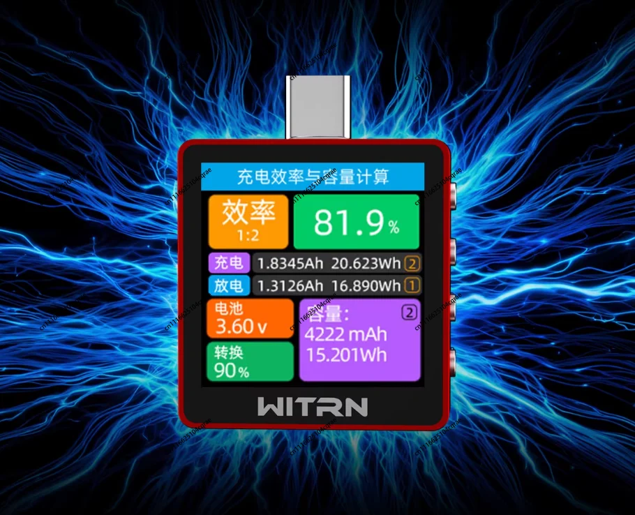New Red version WITRN K2 INA237 48V  voltage and current meter USB tester PD3.1 fast charging protocol detection decoy 28VEPR