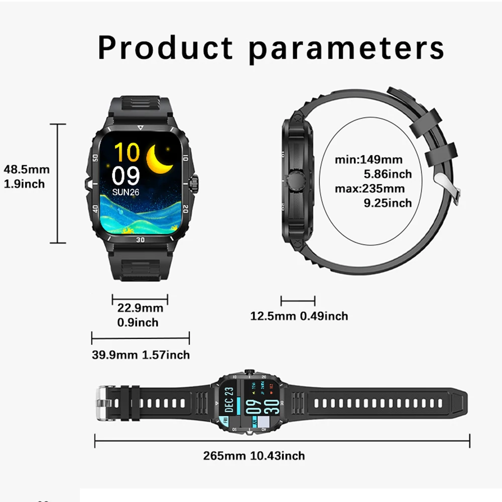 Biznesowy Smartwatch 1,96 \