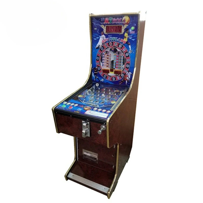 Pinball Machine, Small Vertical Bead-Dispensing Game for Library Children’s Section Nursery After-School Program Arcade Room