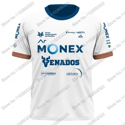 Team Race Ar-Monex 2024 T Shirt Mens CAMISETA 3D Print White Mexico jersey Summer Running Streetwear Casual Training Clothes