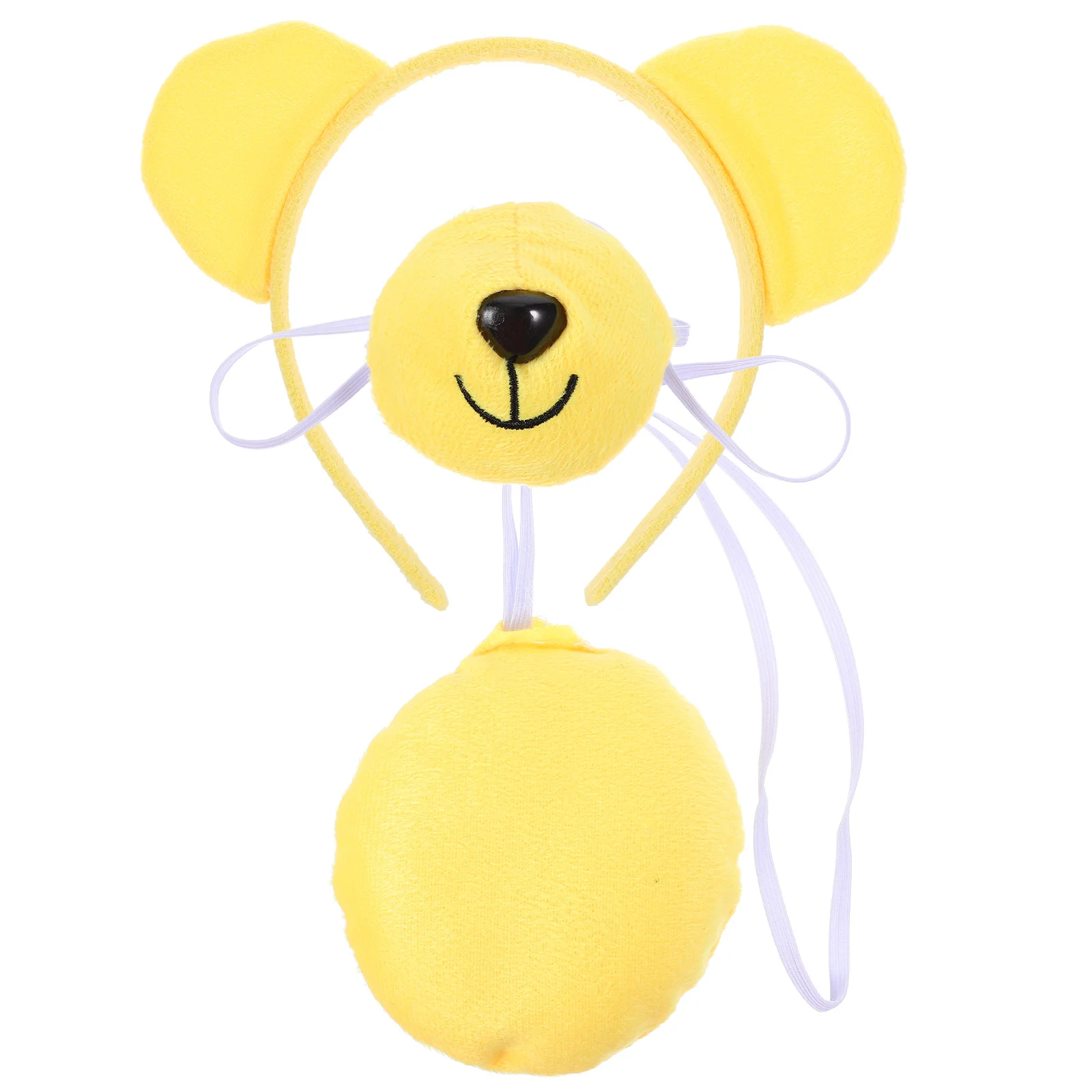 1 Juego de diadema de mapache para niños, diseño único, accesorio ligero para disfraz de Halloween, Kit de Cosplay de cola de mapache y nariz