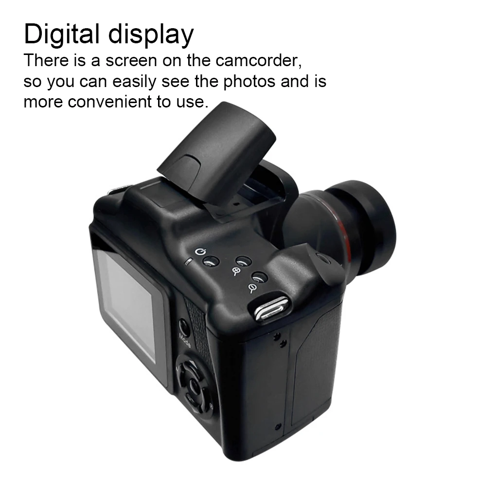 

Professional Digital Display Camera Handheld Camcorder Cameras Removable Lens