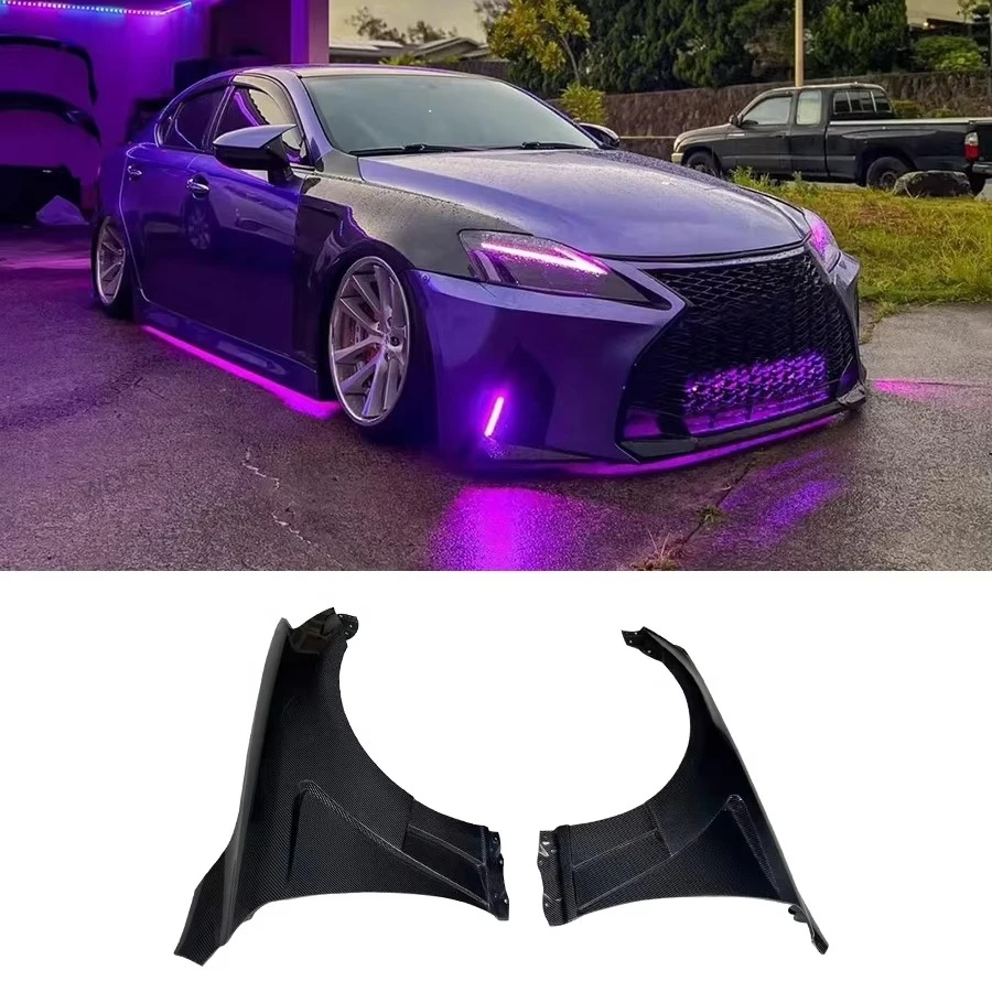 

2013-2019 for IS Carbon Fiber Front Side Fender Bodykit New Front Bumper Air Vent Fender Mudguard IS200 IS250 IS300 IS350