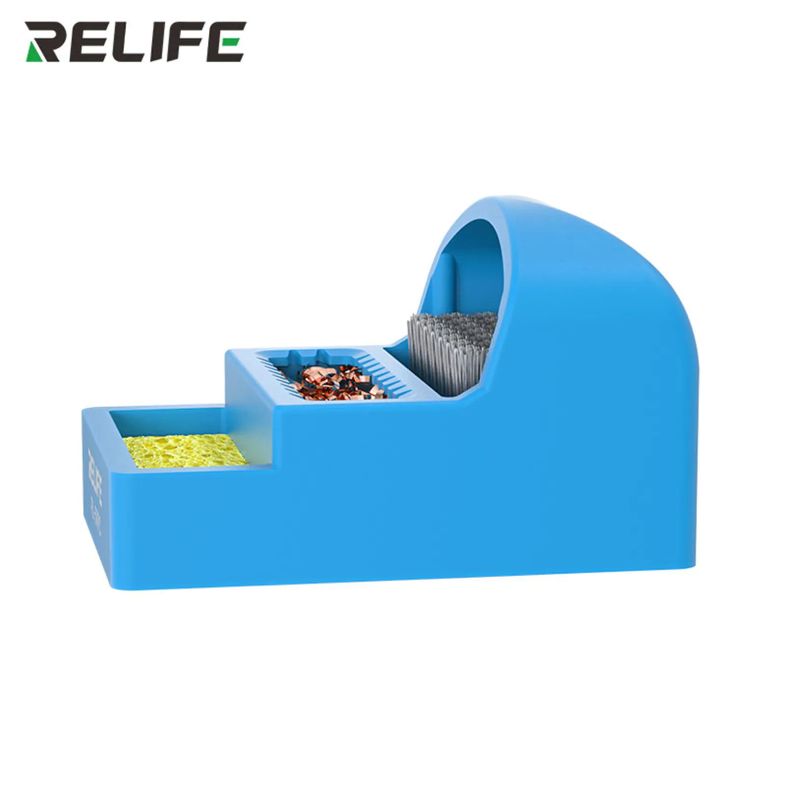 RELIFE RL-599C 3-in-1 Soldering Iron Tip Cleaner Tip Tin Removal Box