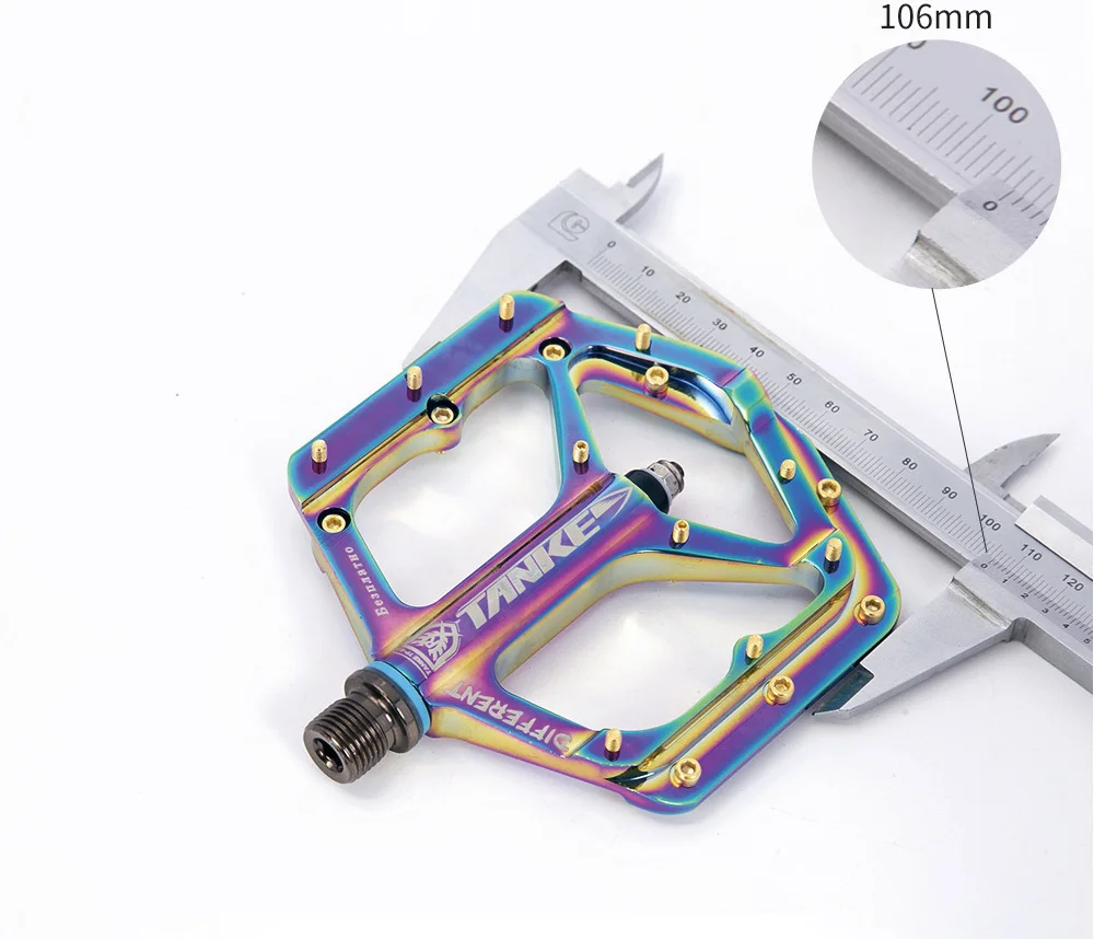 MTB Fahrradpedale mit 3 Lagern, Mountainbike-Pedale aus Aluminiumlegierung, rutschfest, superleicht, flache Plattform, Fahrradzubehör – Detail 20