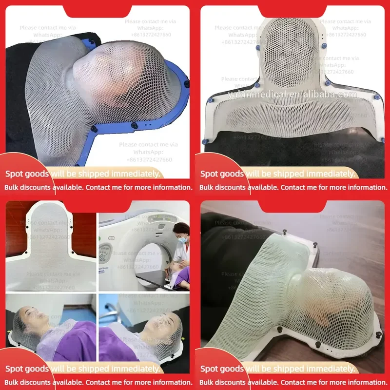 Non-stick S Type Thermoplastic Head Neck Shoulder Immobilization Mask for Cancer Tumor Oncology Radiotherapy Radiation
