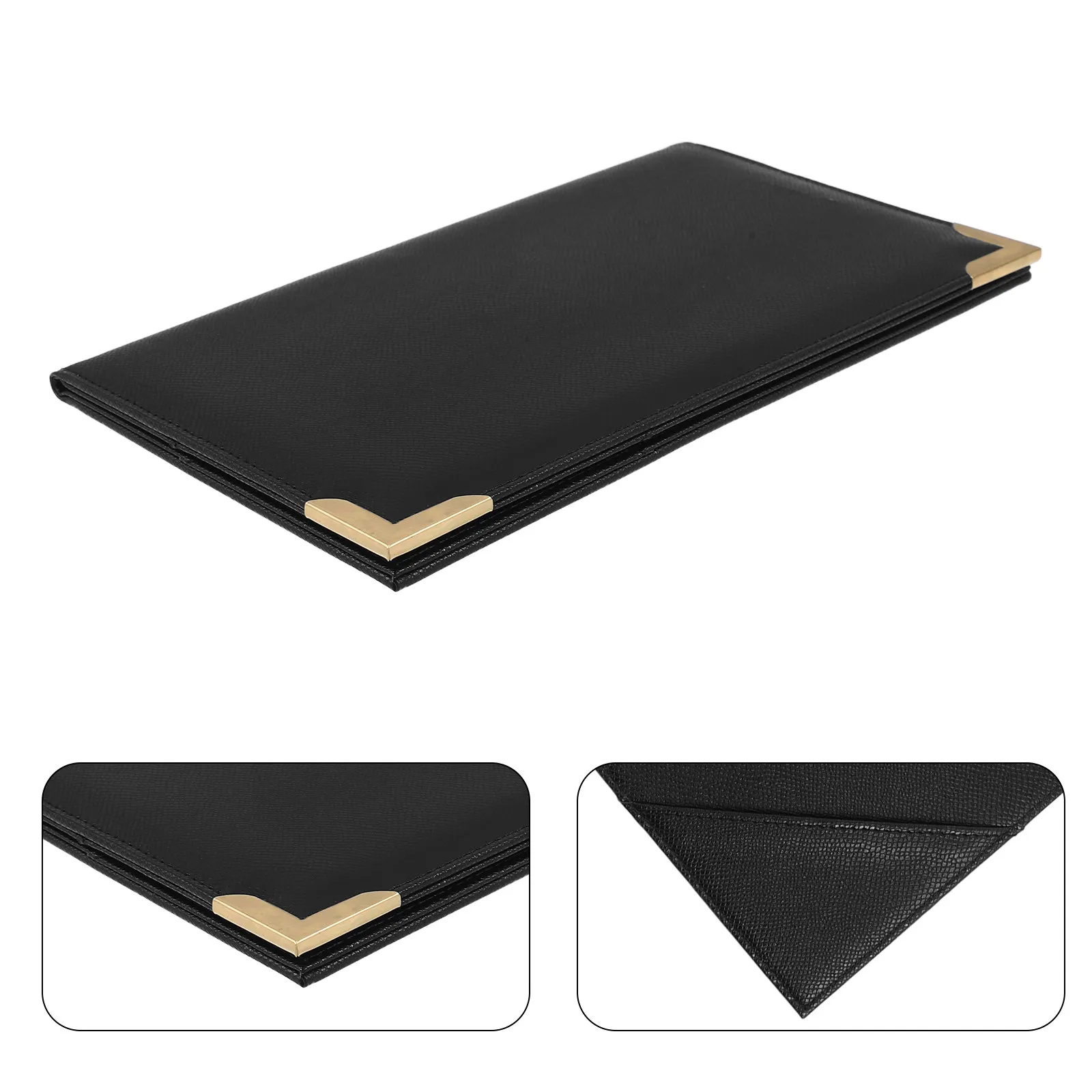 

Matte Restaurant Check Book Holder 9x5 Menu Clipboard Folder Organizer Bill Presenter Cafe Bar Hotel Receipt Pad Cover