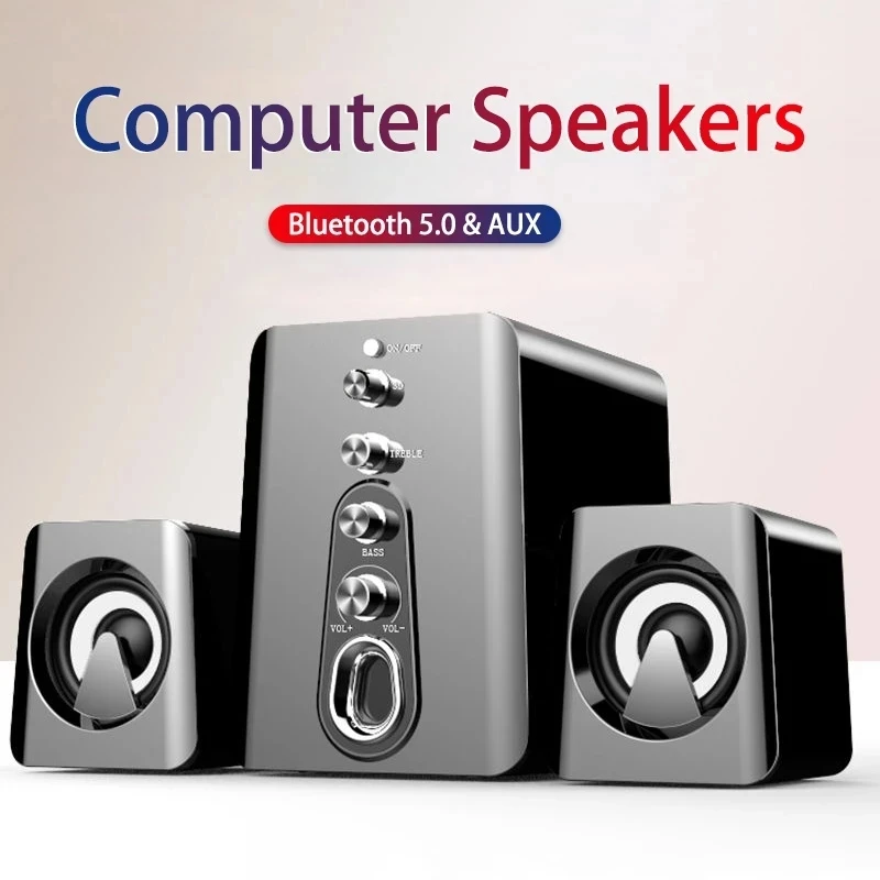 Computer Speakers Home Theater System PC Bass Subwoofer Bluetooth Speaker Music 4D Surround Soundbar For Boombox Desktop Laptop