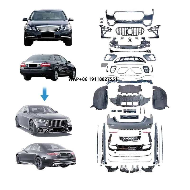 

Conversion Kit High Quality Car Bumper Modified Body Kit for Benz E300Upgrade to E450 Body Kit Tuning Facelift Pp Material Spot