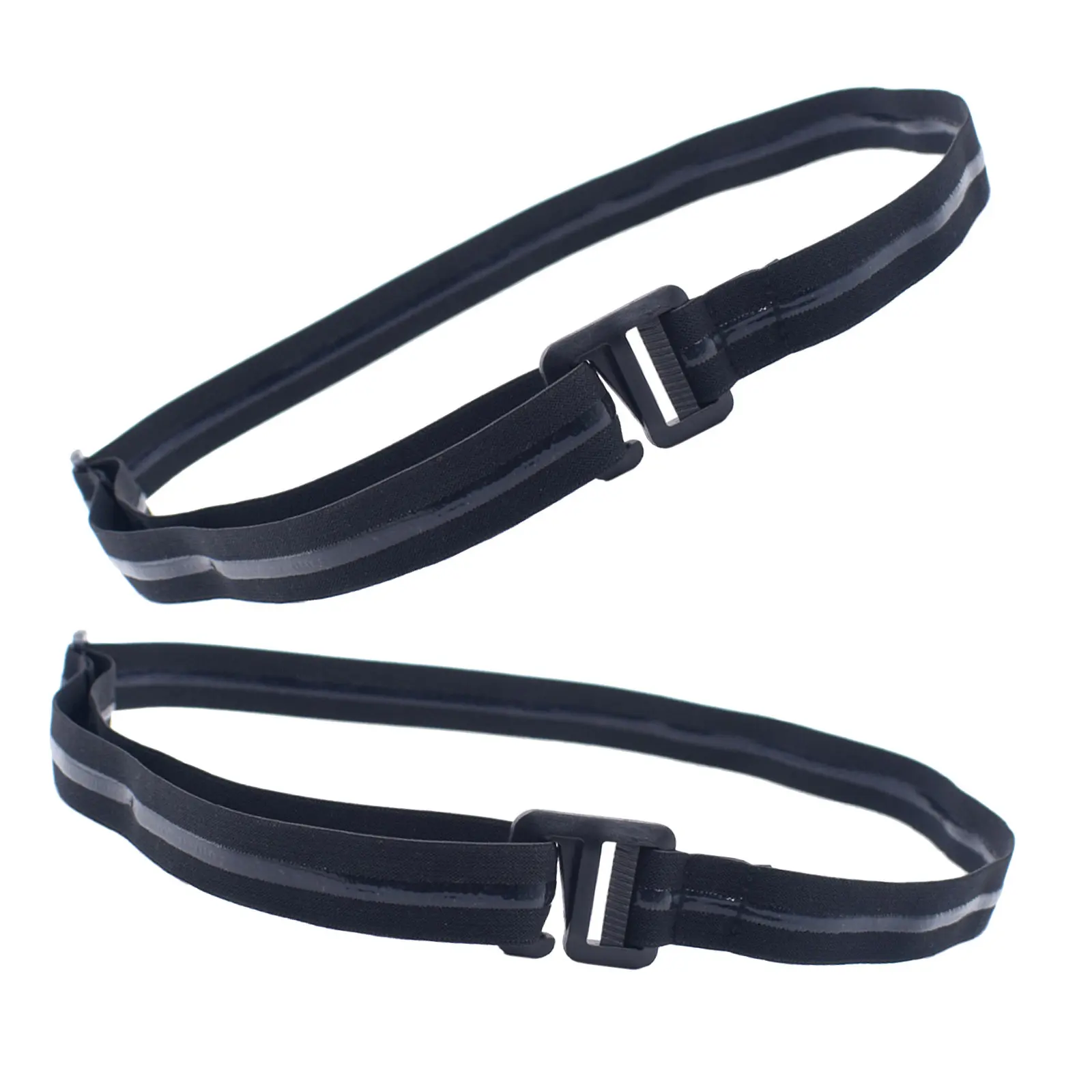 

2Pcs Anti-Slip Shirt Stay Adjustable Elastic Belt Soft Stretch Waist Band Dress Shirt Stays for Men Women Professional Uniform
