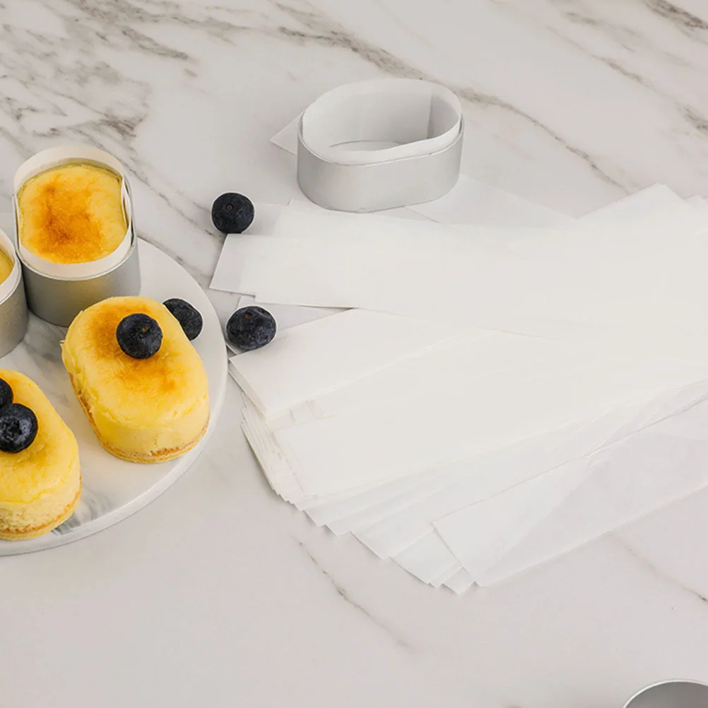 

200Pcs Stainless Steel Mold for Cheese Cake Chocolate Baking DIY Fondant Mould Creative Shape Retention Easy Release Reusable