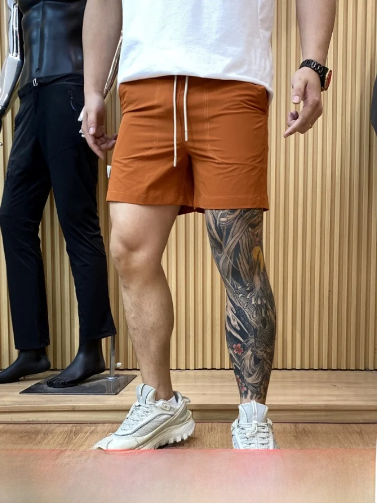 

Quick Dry Breathable Outdoor Shorts Men's Lightweight Comfortable Elastic Waist Loose Fit Summer Shorts Nylon Sporty Style