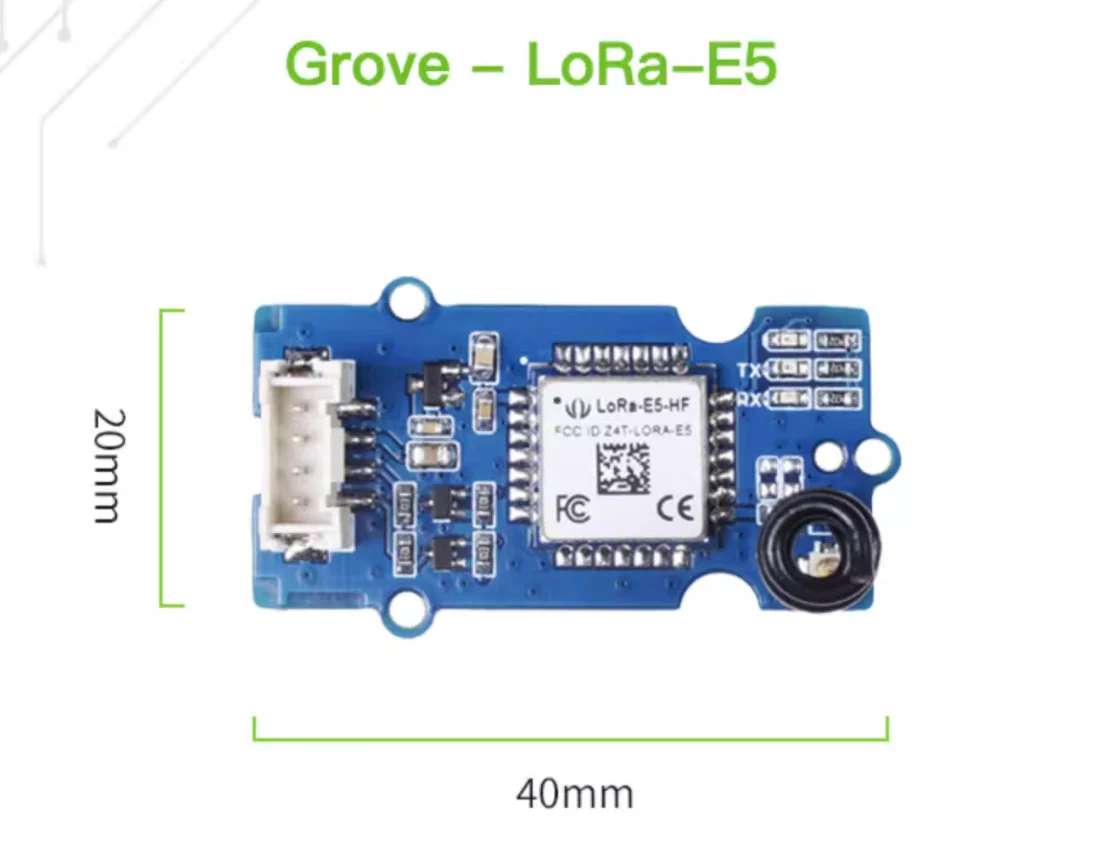 Grove LoRa-E5 Module, STM32WLE5JC, LoRaWAN 868/915MHz, Up to 10km Range, Ultra-Low Power, Grove UART Interface for IoT
