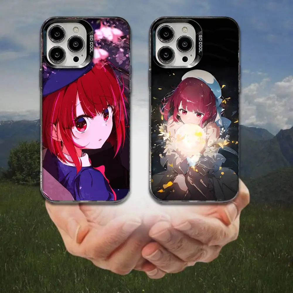 

O-Oshi No Ko Kana Arima Phone Case For iPhone 16,15,14,13,12,11,8,7,Pro,Max,Plus,Mini,XS,SE Anti Fall Black Matte Hard