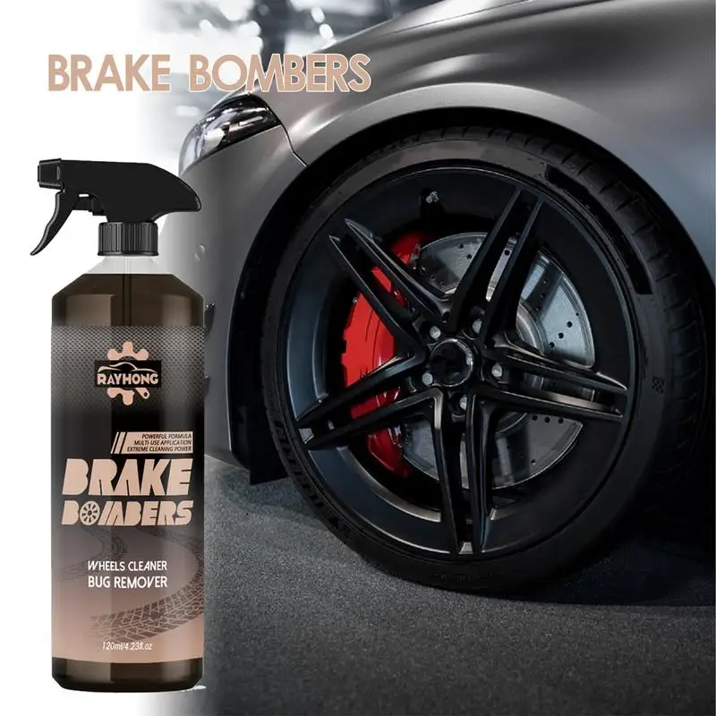 

Car Wheel Rust Reformer Car Tire Cleaner Brake Disc Parts Rust Removal and Polishing 120ml Car Detailing Spray for Brakes Tires