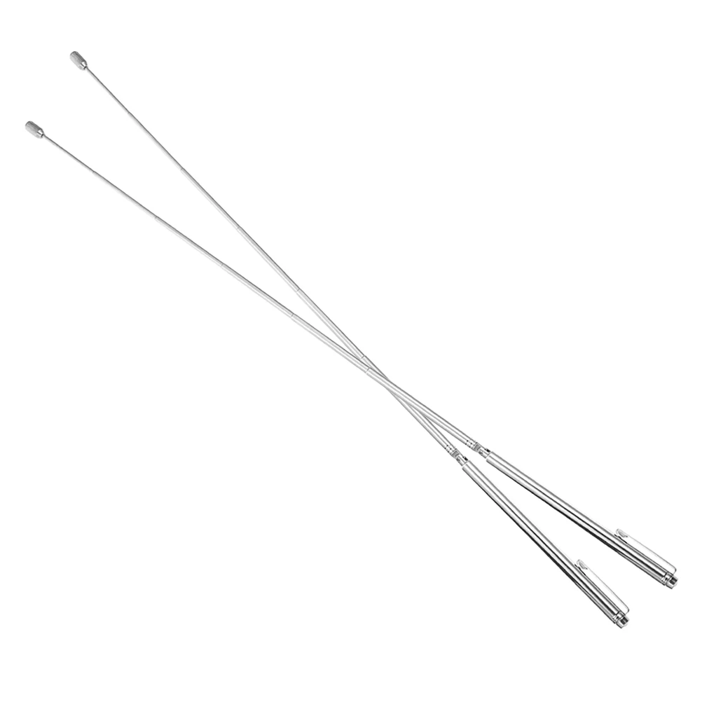

2pcs Stainless Steel Dowsing Portable Detection Tool Outdoor Long Divining Rods Water Compass Probe Lightweight Metal Instrument