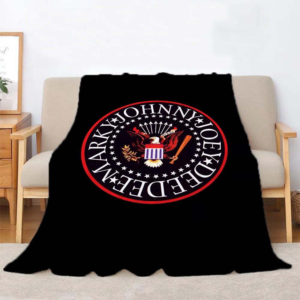 R-Ramones Blanket Custom Decorative Bed Blankets for Winter Bedroom Decoration Boho Home Decor Bedspread the Sofa Throw Warm Nap