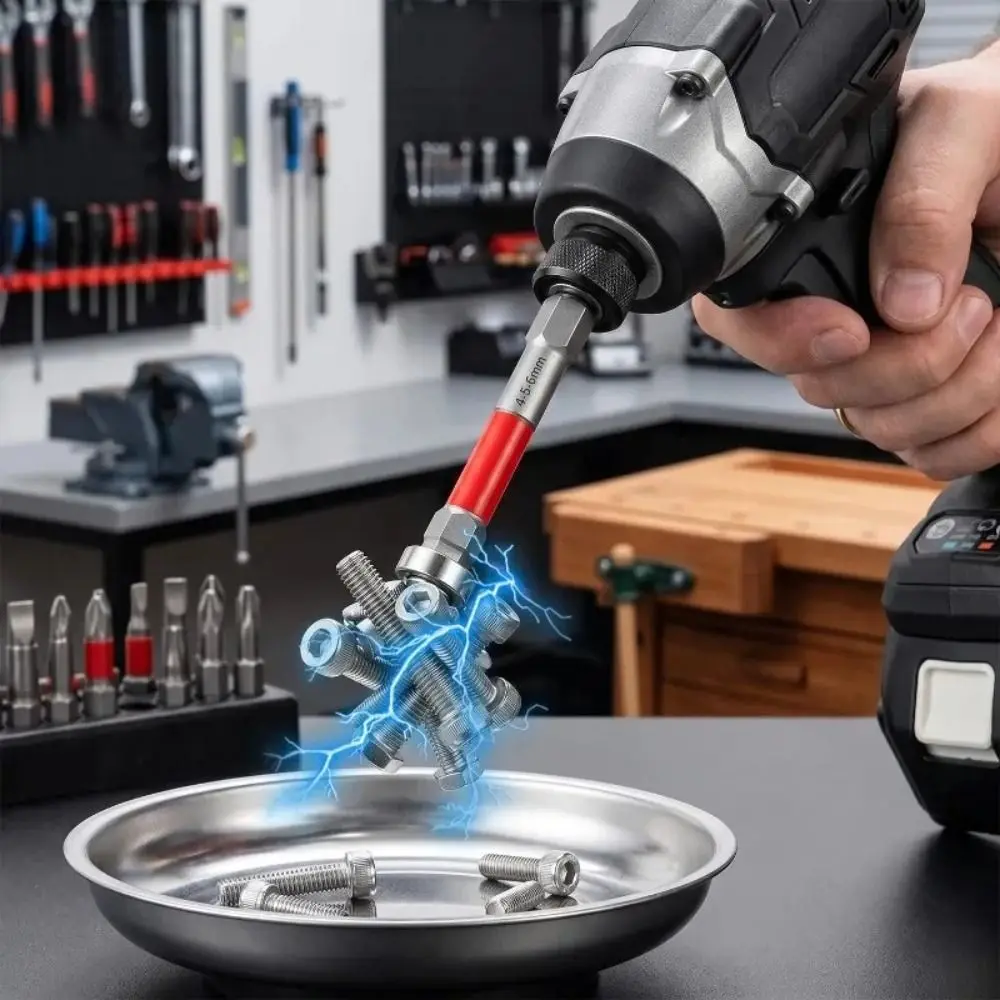 Ponta de Chave de Fenda de Aço Liga, Alta Torque, Resistente a Impactos, para Parafusadeira Elétrica, Dureza HRC60, Haste Hexagonal de 6,35mm