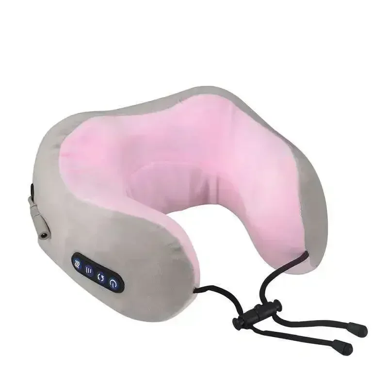 U-Shaped Electric Neck Massage Pillow Combined With Thermal Vibration Three-Dimensional Kneading And Finger Pressure Massage