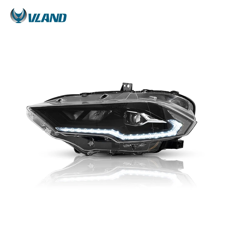 VLAND Factory Wholesale LED Head Light For Ford Mustang 2018-2021 Car Lamp Parts Accessories Auto Lighting Sequential Synth