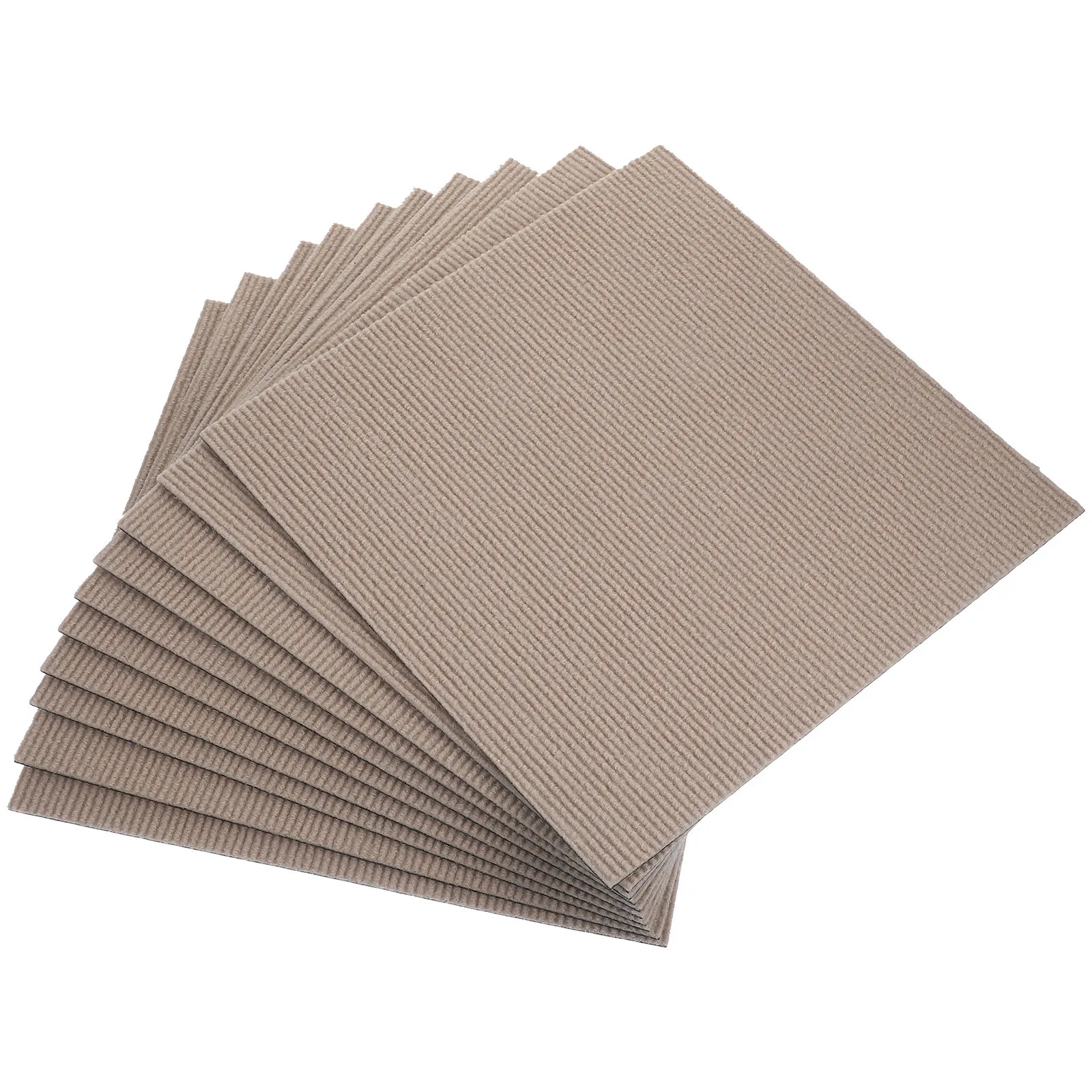 

10 Pcs Non-slip Floor Stickers Carpet Peel and Tiles for Water Proof Self Adhesive Removable Polyester