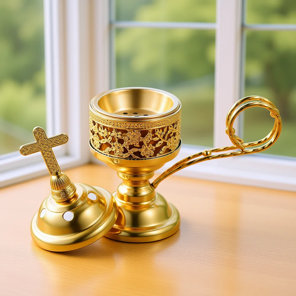 

Compact Metal Incense Burner with Arabic Style Craftsmanship Ideal for Bedroom Study Yoga Space Decoration Censer Holder