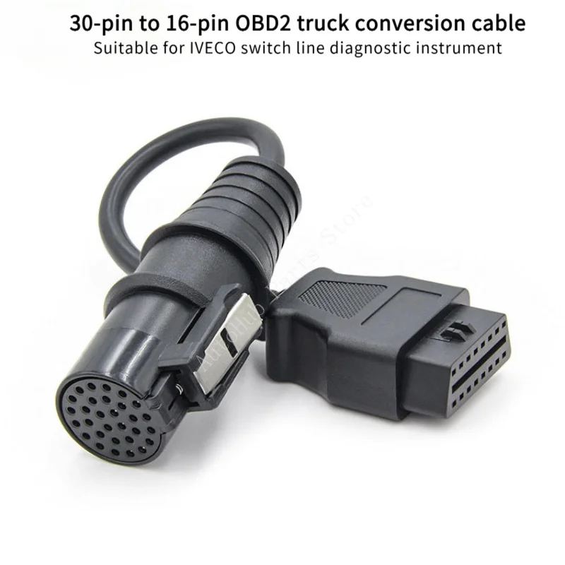 

Кабель для преобразования грузовиков OBD2 с 30-контактным на 16-контактный Подходит для диагностического прибора линии переключателя IVECO