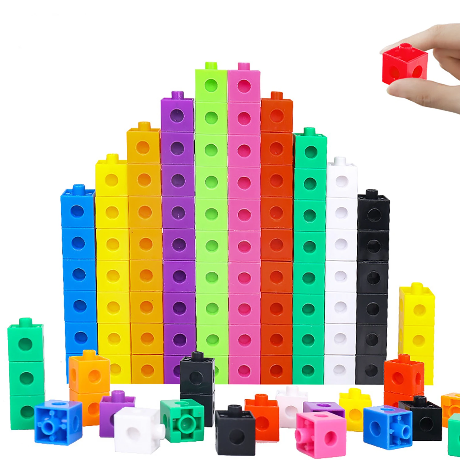 

Early education block assembly block puzzle intelligence plastic puzzle block block children's teaching block assembly toy