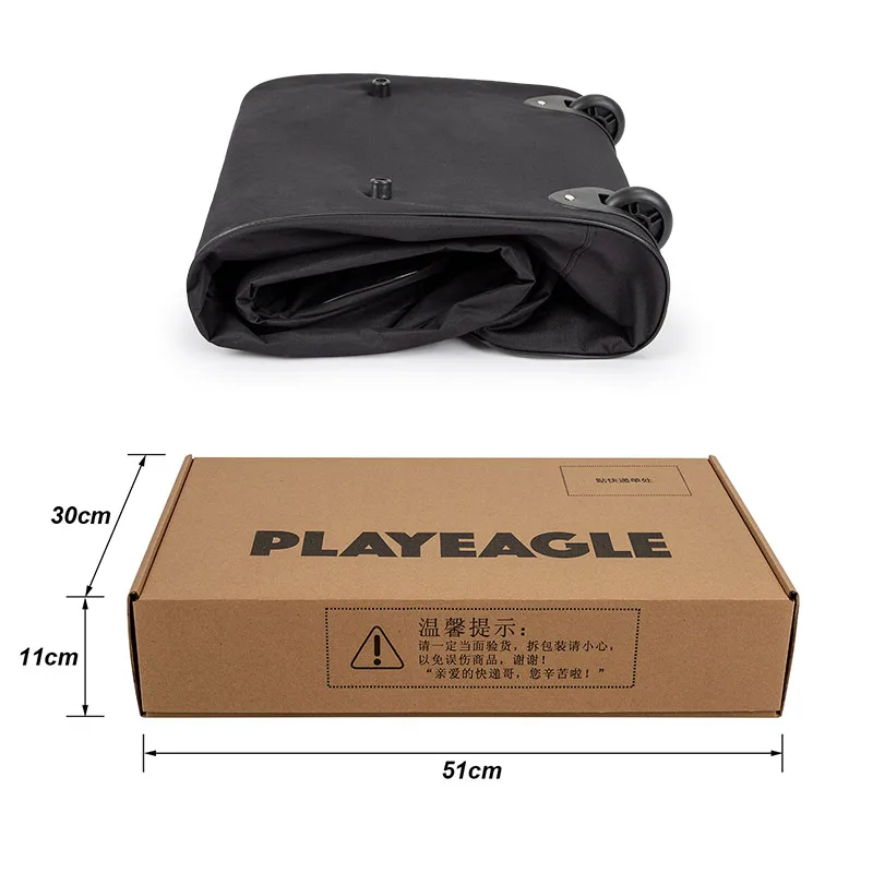 Playeagle-جولف حقيبة سفر لشركة الطيران ، طوي نادي الغولف غطاء سفر مع عجلات وأقفال 900d أكسفورد جولف الطيران حقيبة