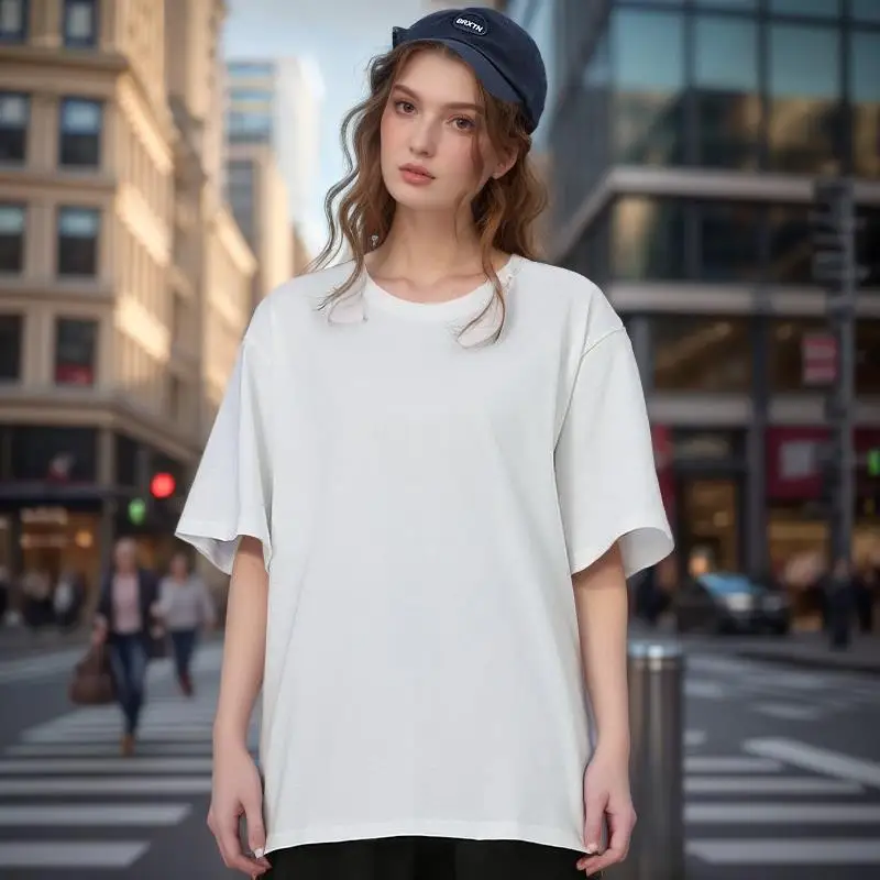 Thumbnail 3 - #43 Womens Basic Cotton T-Shirts Sale