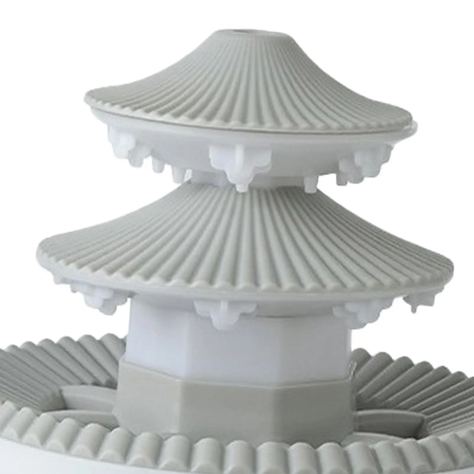 Umidificador em forma de pagode, difusor de óleo essencial, ue 220v, versátil, 5.7x7.4 polegadas, umidificador de mesa para casa, escritório, berçário, elegante