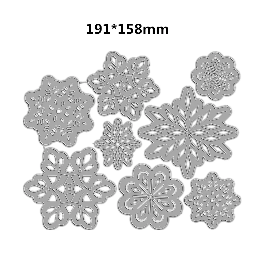 

Christmas Perfect Snowflake New Metal Cutting Dies Scrapbooking for Paper Making Frames Card Craft no Stamp