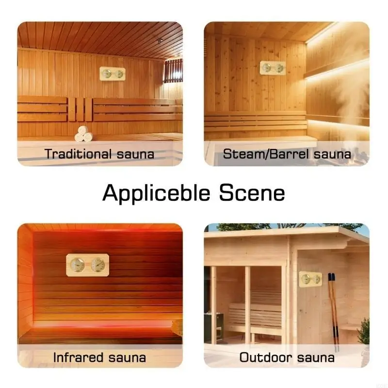 

Steam Room Wall Mounted Temperature Dampness Observe HX6C