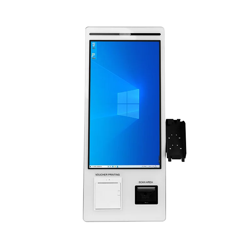 Order Kiosk POS System Self Pay Machine Payment 21.5 Inch Touch ScreenOrdering Fast Food Restaurant Self Service