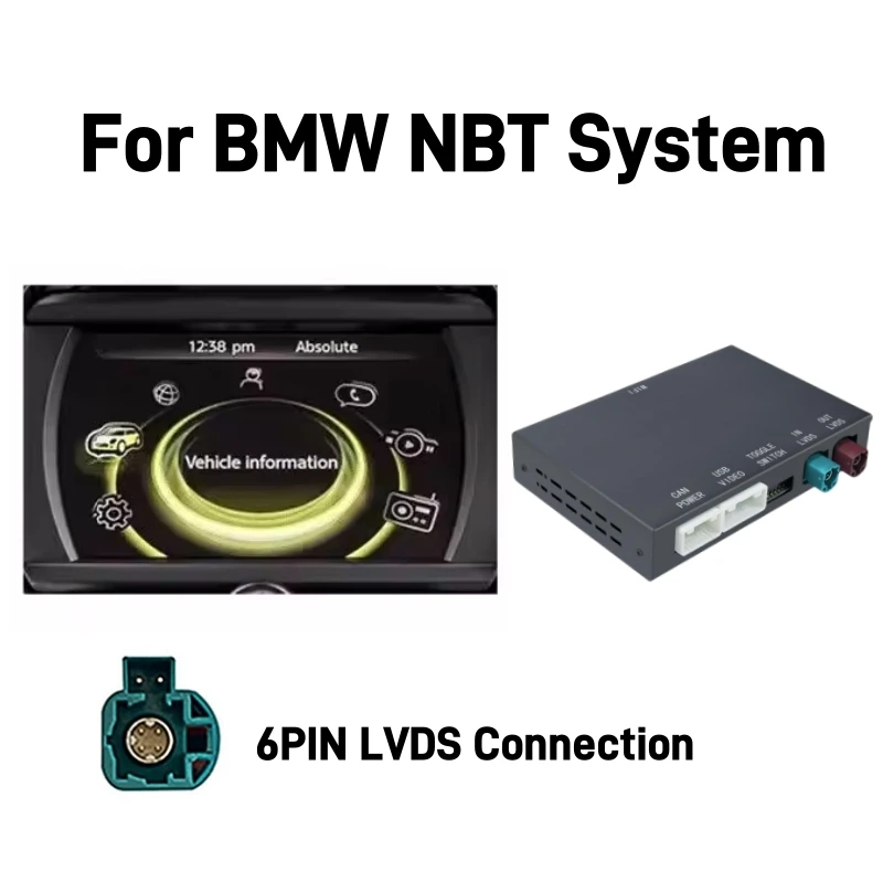 Draadloze CarPlay Android Auto voor BMW NBT CIC Mini R55 R56 R57 R58 R59 R60 R61 F54 F55 Clubman Countryman Hardtop John F56 F57